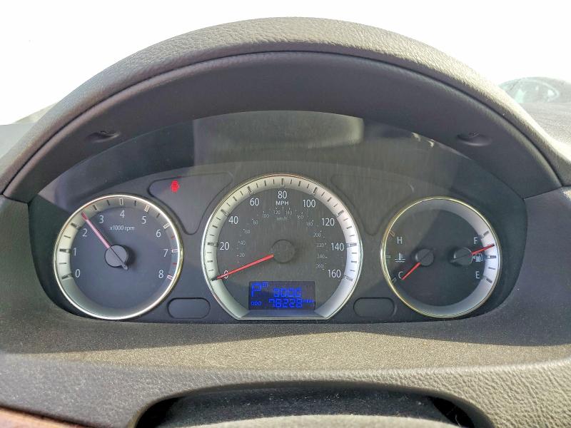 2009 Hyundai Sonata VIN 5NPEU46F89H560538 COPART salvage auction — FRONT END, IN - CERT OF TITLE-SALVAGE TITLE, sold $350 on 2026-07-28 (photo 9)