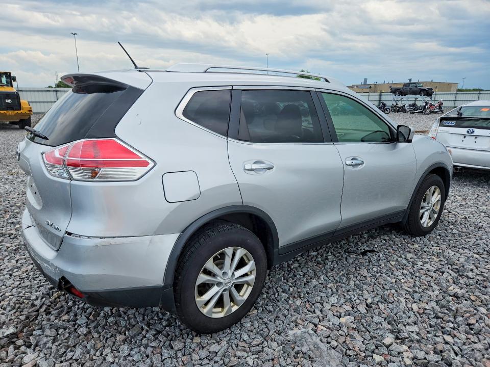 2016 Nissan Rogue VIN KNMAT2MV8GP618472 COPART salvage auction — REAR END, Wi - Certificate Of Title, sold $1,100 on 2026-07-27 (photo 3)
