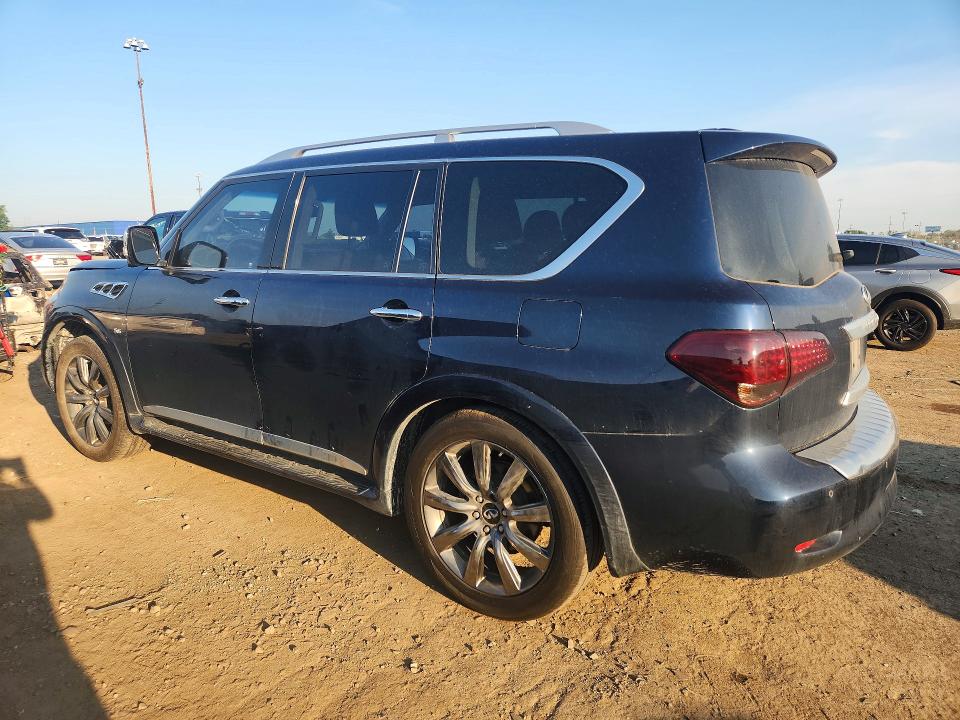 2017 Infiniti Qx80 VIN JN8AZ2ND1H9830810 COPART salvage auction — SIDE, MI - CERT OF TITLE-REBUILT SALVAGE, sold $3,750 on 2026-07-17 (photo 2)
