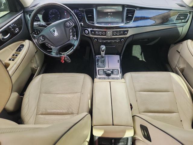 2014 Hyundai Equus VIN KMHGH4JH0EU090524 COPART salvage auction — FRONT END, Fl - Cert Of Ttl-Rebuilt&Slvg Rbld, sold $1,150 on 2026-07-31 (photo 8)