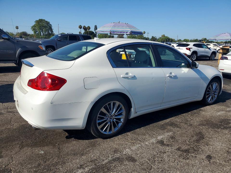 2013 Infiniti G VIN JN1CV6AP6DM716027 COPART salvage auction — VANDALISM, Ca - Salvage Certificate, sold $875 on 2026-07-28 (photo 3)