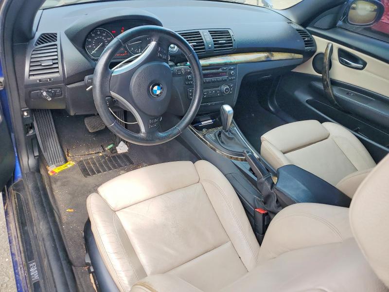 2012 BMW 1 series VIN WBAUN1C58CVH84113 COPART salvage auction — FRONT END, Ct - Cert Of Title-Salvage, sold $500 on 2026-07-24 (photo 8)