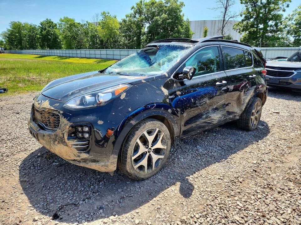 2018 Kia Sportage VIN KNDPRCA65J7370961 COPART salvage auction — ROLLOVER, Ny - Mv-907A Salvage Certificate, sold $1,100 on 2026-07-27 (photo 1)
