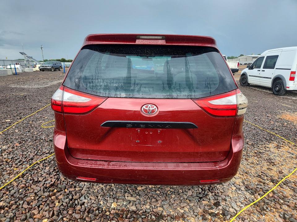 2017 Toyota Sienna VIN 5TDZZ3DC0HS867121 COPART salvage auction — FRONT END, Ar - Certificate Of Title (P), sold $4,500 on 2026-07-29 (photo 6)