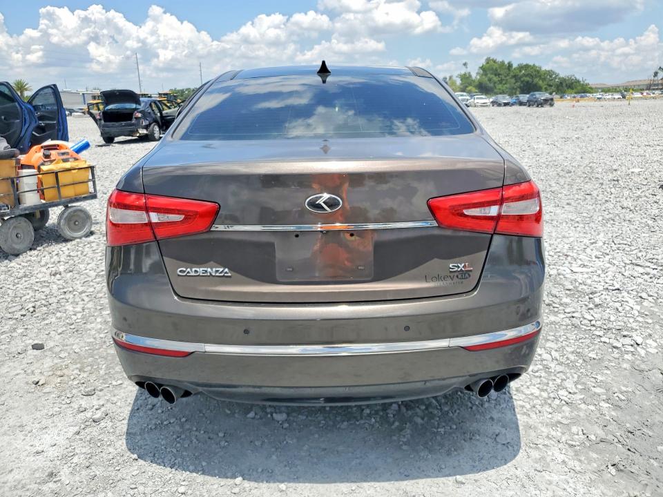2014 Kia Cadenza VIN KNALN4D74E5151525 COPART salvage auction — SIDE, Fl - Cert Of Title Slvg Rebuildable, sold $1,050 on 2026-07-17 (photo 6)