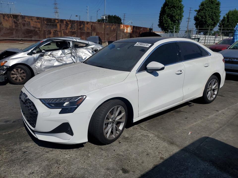 2025 Audi A3 VIN WAUGUDGY9SA153668 — COPART salvage auction photo