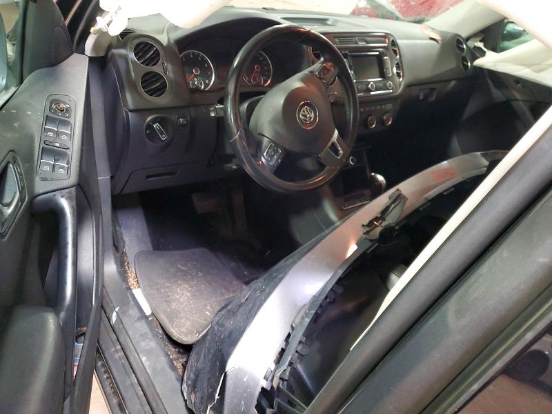 2013 Volkswagen Tiguan VIN WVGAV3AX7DW592613 COPART salvage auction — FRONT END, Salvage Title, sold $15 on 2026-08-10 (photo 8)