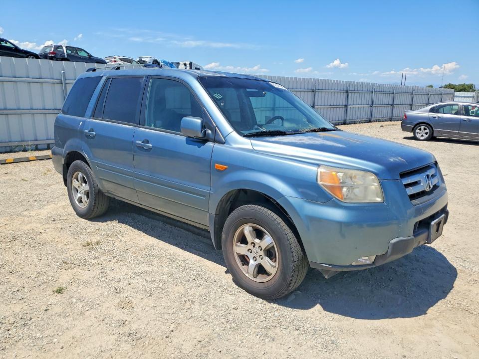 2007 Honda Pilot VIN 5FNYF28427B008293 COPART salvage auction — BURN, Ca - Dis/Dlr/Exp Only Clean Title, sold $675 on 2026-07-31 (photo 4)