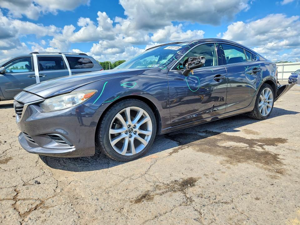 2016 Mazda 6 VIN JM1GJ1V58G1474952 COPART salvage auction — REAR END, PA - CERTIFICATE OF SALVAGE, sold $525 on 2026-07-28 (photo 1)