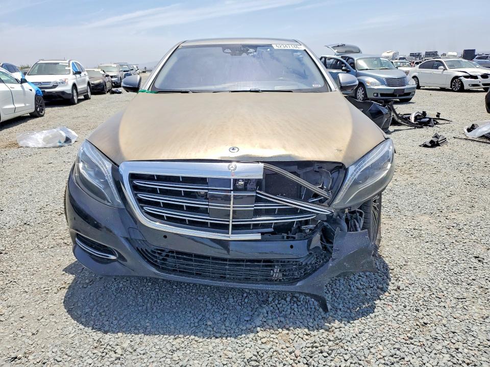 2016 Mercedes-benz S-klasse VIN WDDUX7GBXGA233813 COPART salvage auction — FRONT END, Ca - Dis/Dlr/Exp Only Clean Title (P), sold $12,600 on 2026-08-07 (photo 5)