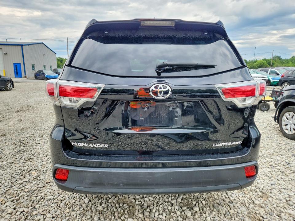 2015 Toyota Highlander VIN 5TDDKRFH3FS162613 COPART salvage auction — FRONT END, Ma - Cert Of Title-Reconstrctd Coll, sold $11,100 on 2026-07-17 (photo 6)