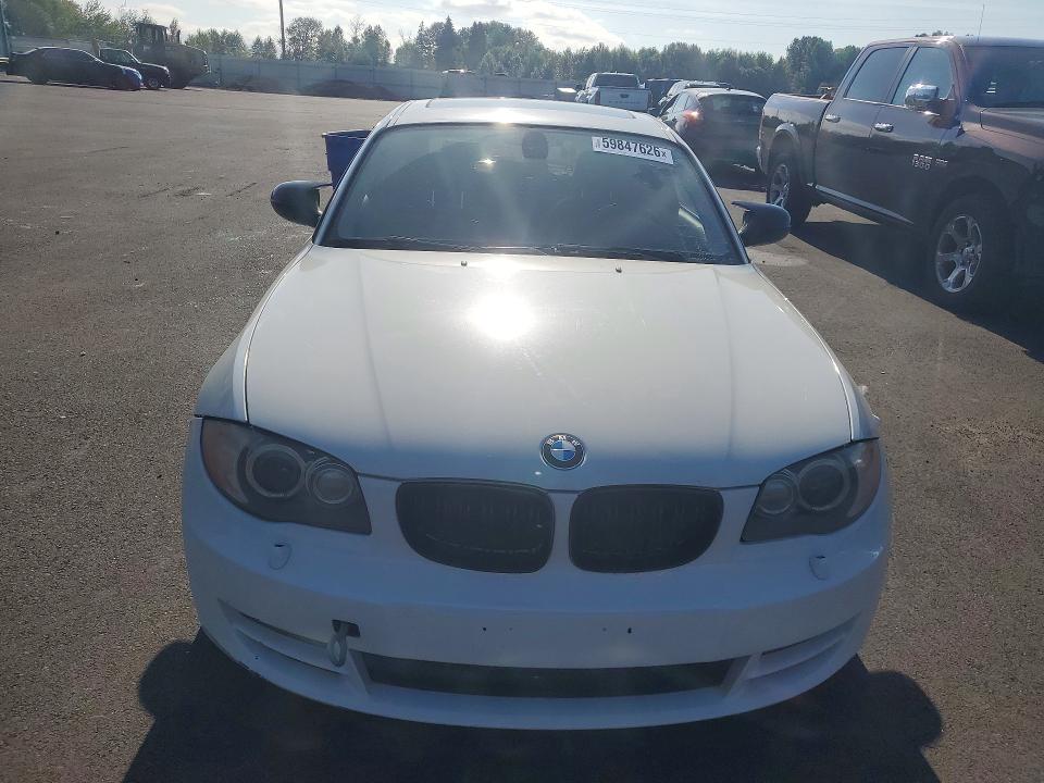 2010 BMW 1 series VIN WBAUP9C54AVL89283 COPART salvage auction — FRONT END, Or - Certificate Of Title (P), sold $625 on 2026-07-27 (photo 5)