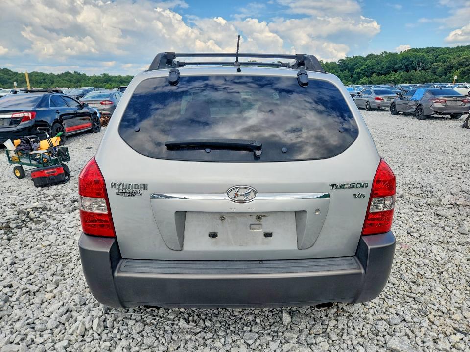 2008 Hyundai Tucson VIN KM8JN12D08U812717 COPART salvage auction — FRONT END, Ga - Cert Of Title-Salvage, sold $400 on 2026-07-30 (photo 6)