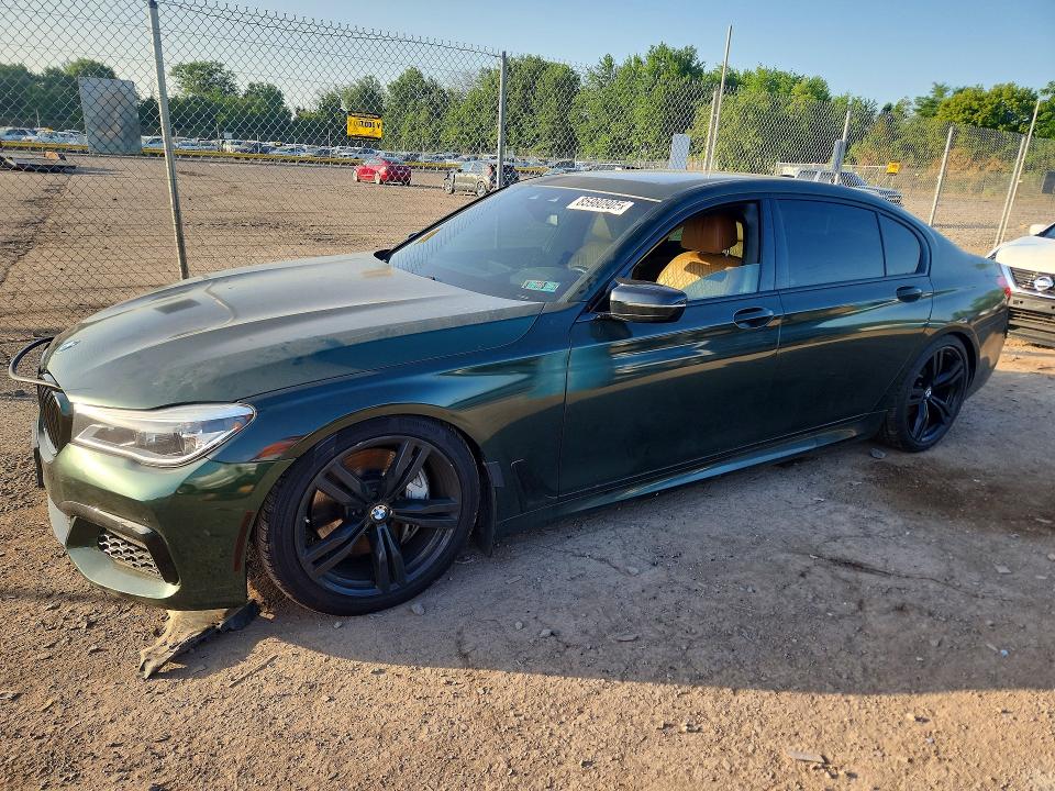2018 BMW 7er VIN WBA7F2C50JB238725 COPART salvage auction — MECHANICAL, Pa - Cert Of Salv-R=Reconstructed, sold $5,700 on 2026-07-20 (photo 1)