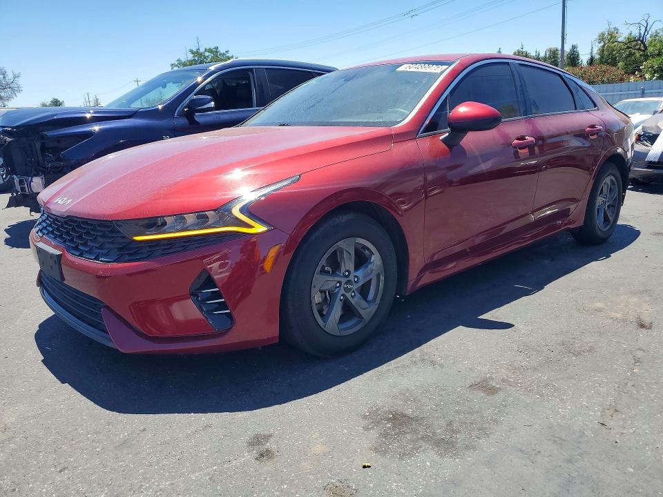 2022 Kia K5 VIN 5XXG14J23NG095369 COPART salvage auction — REAR END, Ca - Salvage Certificate, sold $5,400 on 2026-07-16 (photo 1)