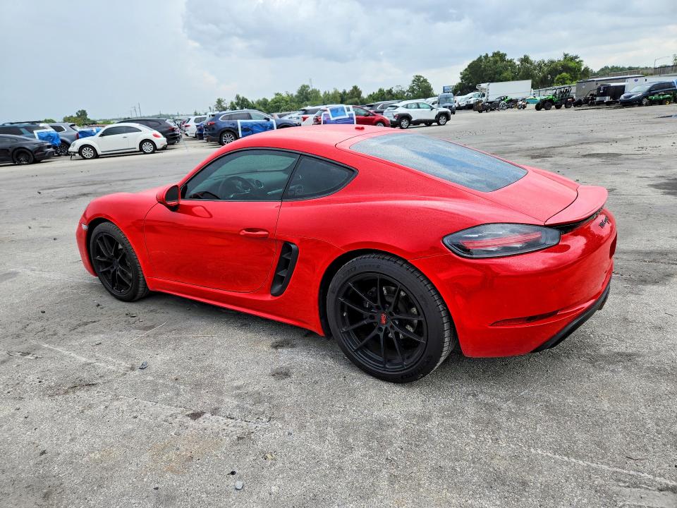 2017 Porsche Cayman VIN WP0AA2A84HS270611 COPART salvage auction — REAR END, Fl - Cert Of Title-Rebuilt (P), sold $10,200 on 2026-07-28 (photo 2)
