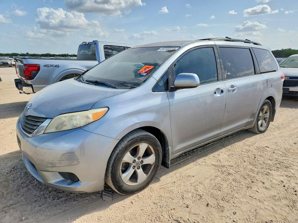 2012 Toyota Sienna VIN 5TDKK3DC4CS196373 COPART salvage auction — SIDE, Tx - Certificate Of Title, sold $1,500 on 2026-07-23 (photo 1)