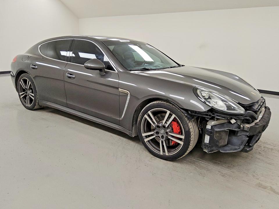 2014 Porsche Panamera VIN WP0AC2A75EL073079 COPART salvage auction — FRONT END, Tx - Certificate Of Title (P), sold $18,500 on 2026-08-11 (photo 4)