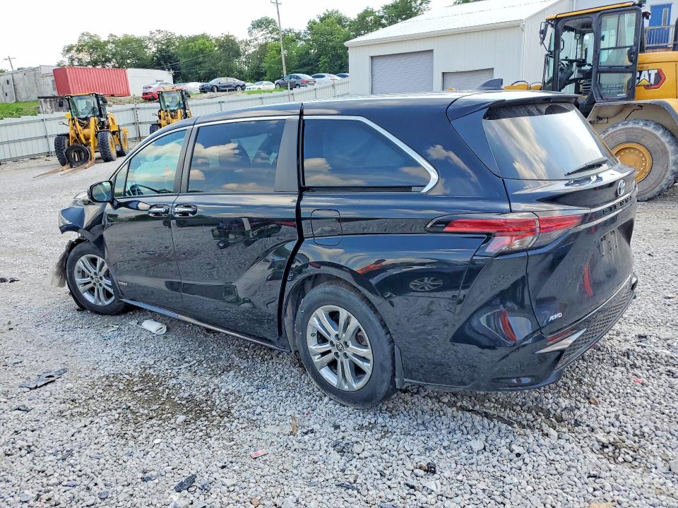 2021 Toyota Sienna VIN 5TDXSKFC9MS013354 COPART salvage auction — FRONT END, KY - CERT OF TITLE-SALVAGE (P), sold $11,000 on 2026-07-31 (photo 2)