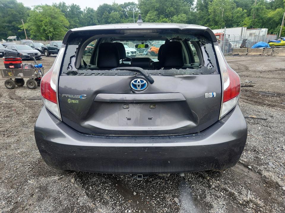 2016 Toyota Prius VIN JTDKDTB3XG1123086 COPART salvage auction — REAR END, Md - Cert Of Salvage > 75% Damage, sold $1,300 on 2026-07-23 (photo 6)