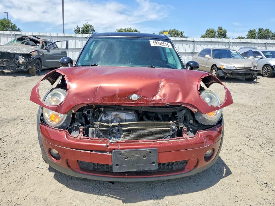 2010 Mini Cooper VIN WMWML3C51ATX38680 COPART salvage auction — FRONT END, Ca - Salvage Certificate, sold $100 on 2026-08-06 (photo 5)