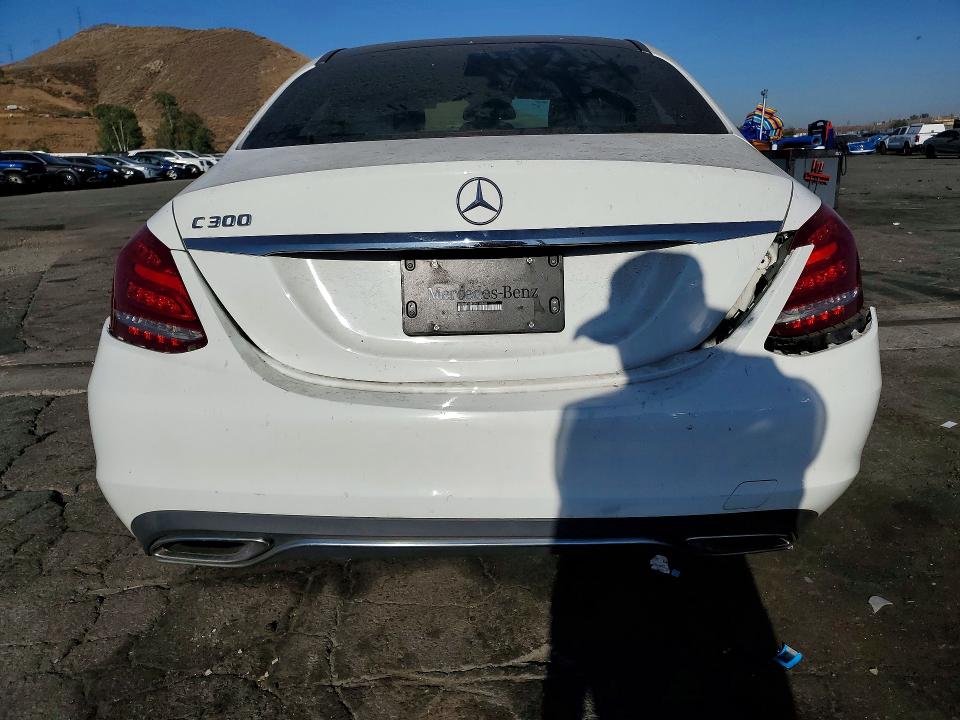 2018 Mercedes-benz C-klasse VIN WDDWF4JB9JR418768 COPART salvage auction — REAR END, Ca - Salvage Certificate, sold $6,600 on 2026-08-20 (photo 6)
