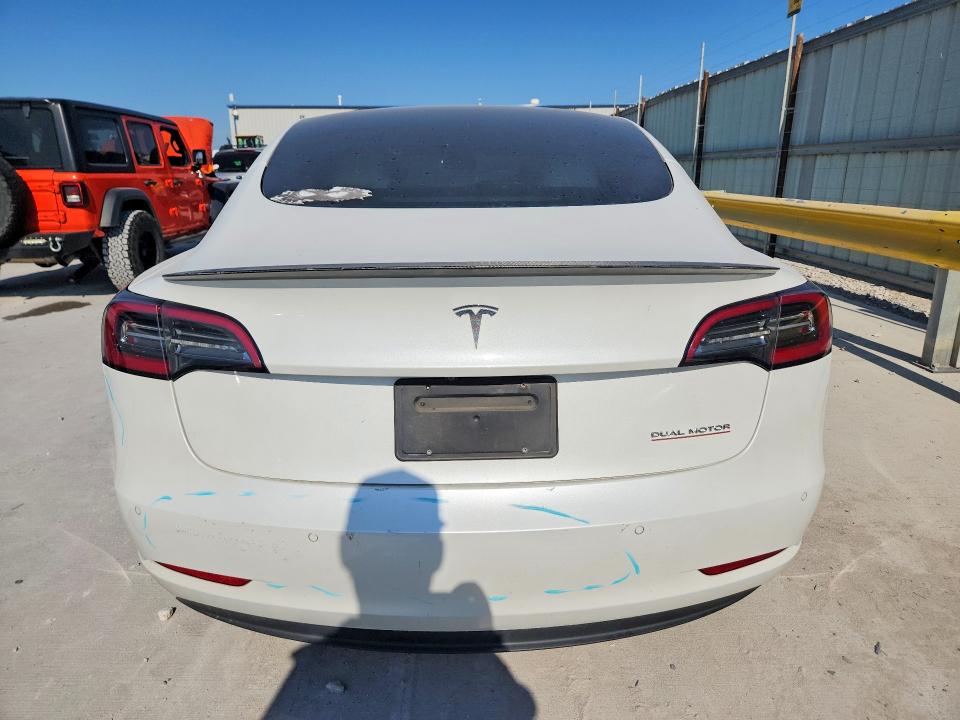 2021 Tesla VIN 5YJ3E1EC3MF973341 COPART salvage auction — FRONT END, TX - SALVAGE VEHICLE TITLE (P), sold $5,700 on 2026-07-31 (photo 6)
