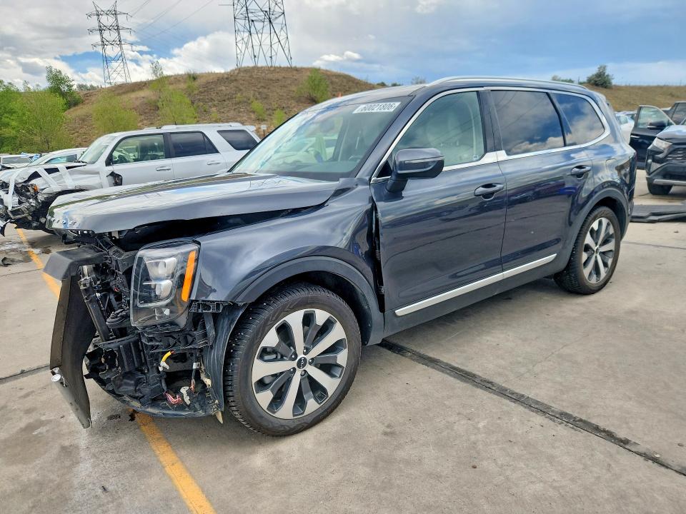2022 Kia Telluride VIN 5XYP3DHC2NG308848 COPART salvage auction — FRONT END, Salvage Title, sold $7,800 on 2026-07-20 (photo 1)
