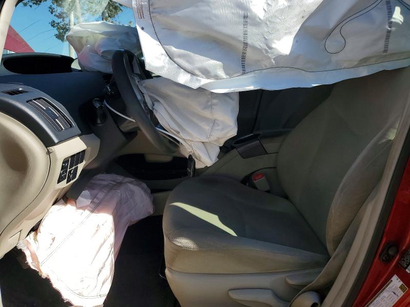 2013 Toyota Prius VIN JTDKN3DU8D5560432 COPART salvage auction — FRONT END, Ca - Salvage Certificate, sold $800 on 2026-07-28 (photo 7)