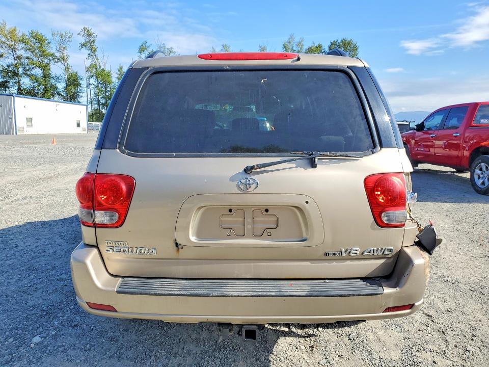 2006 Toyota Sequoia VIN 5TDBT44A26S264546 COPART salvage auction — REAR END, WA - VEHICLE CERT OF OWNERSHIP-TITL, sold $4,400 on 2026-07-13 (photo 6)