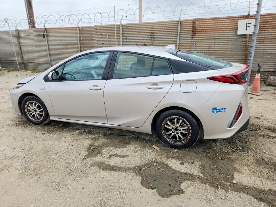 2021 Toyota Prius prime VIN JTDKAMFPXM3166662 COPART salvage auction — FRONT END, CA - SALVAGE CERTIFICATE, sold $4,250 on 2026-07-23 (photo 2)