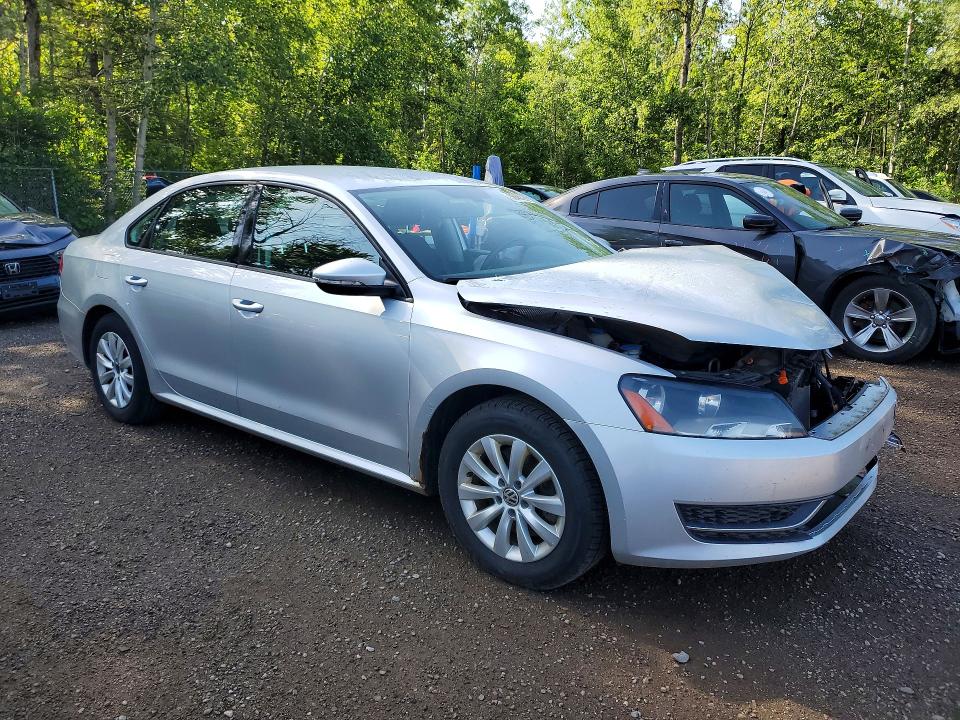 2012 Volkswagen Passat VIN 1VWAH7A32CC009877 COPART salvage auction — FRONT END, On - Permit Salvage, sold $200 on 2026-07-09 (photo 4)