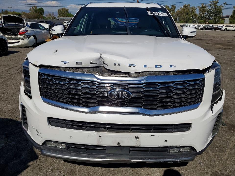 2021 Kia Telluride VIN 5XYP54HC9MG167110 COPART salvage auction — FRONT END, Ca - Salvage Certificate, sold $225 on 2026-07-30 (photo 5)