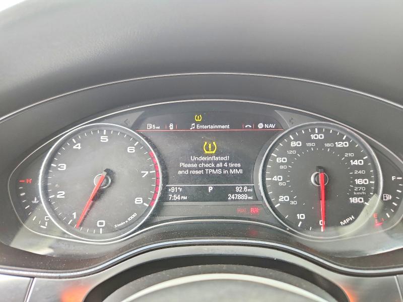 2012 Audi A7 VIN WAUSGAFC5CN002164 COPART salvage auction — FRONT END, Ca - App For Dup Clean Or Ac, sold $700 on 2026-07-25 (photo 9)