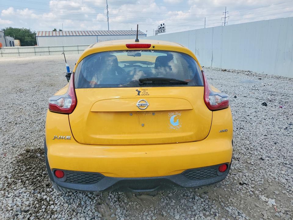 2016 Nissan Juke VIN JN8AF5MV8GT650827 COPART salvage auction — FRONT END, Oh - Cert Of Title-Salvage, sold $425 on 2026-07-24 (photo 6)