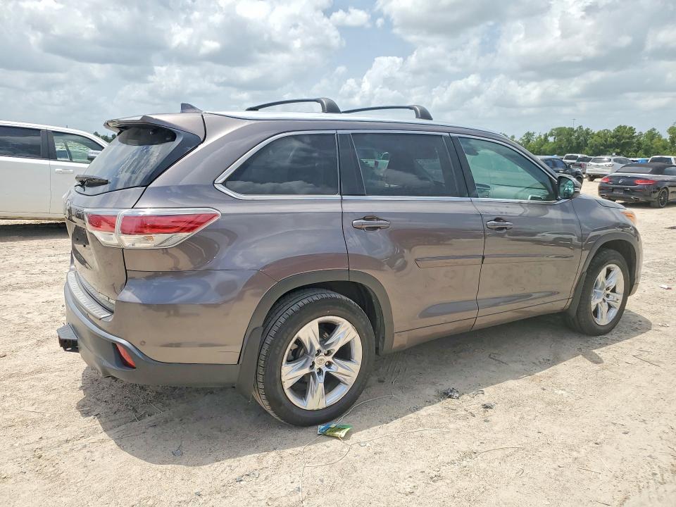 2014 Toyota Highlander VIN 5TDDKRFH6ES017662 COPART salvage auction — FRONT END, Mt - Certificate Of Title (P), sold $750 on 2026-07-28 (photo 3)
