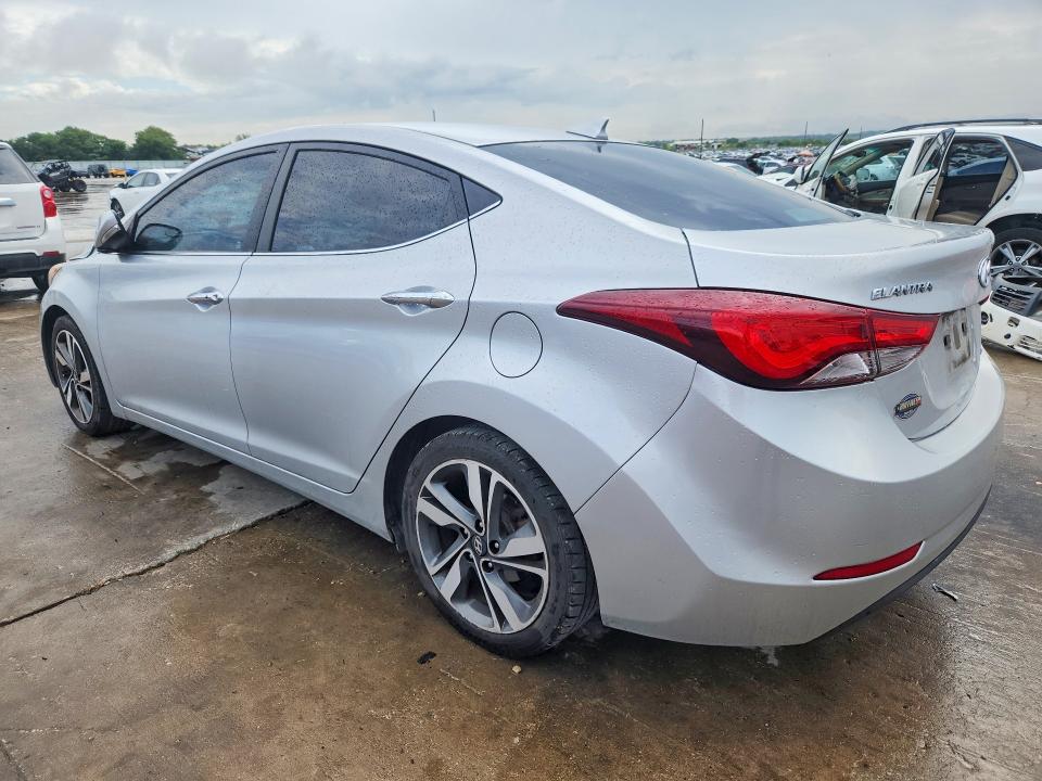 2016 Hyundai Elantra VIN KMHDH4AE7GU553397 COPART salvage auction — FRONT END, TX - SALVAGE VEHICLE TITLE (P), sold $900 on 2026-07-27 (photo 2)