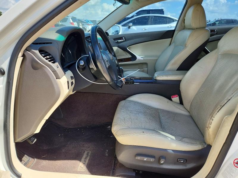 2012 Lexus Is VIN JTHBF5C29C5182496 COPART salvage auction — REAR END, TX - SALVAGE VEHICLE TITLE, sold $725 on 2026-07-28 (photo 7)