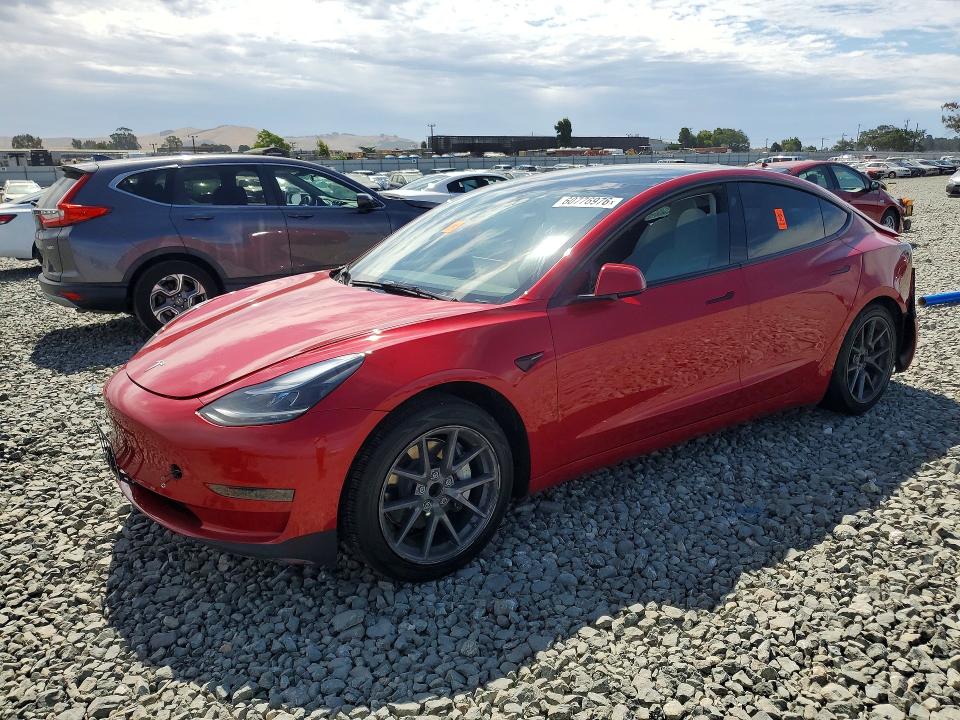 2023 Tesla Model 3 VIN 5YJ3E1EA8PF595536 — COPART salvage auction photo