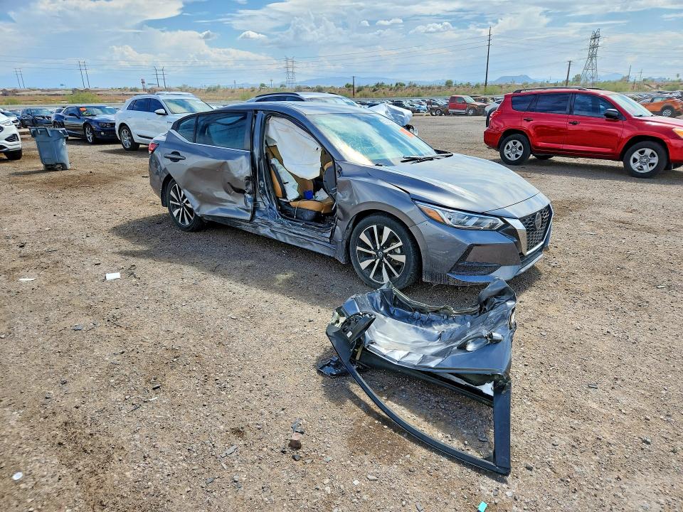 2021 Nissan Sentra VIN 3N1AB8CV1MY287335 COPART salvage auction — SIDE, Az - Cert Of Title - Salvage, sold $2,350 on 2026-07-31 (photo 4)