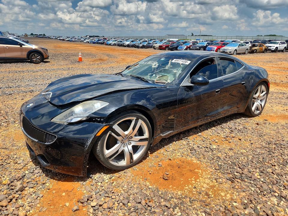 2012 Fisker Karma VIN YH4K14AA7CA001008 COPART salvage auction — VANDALISM, In - Certificate Of Title, sold $2,050 on 2026-07-29 (photo 1)