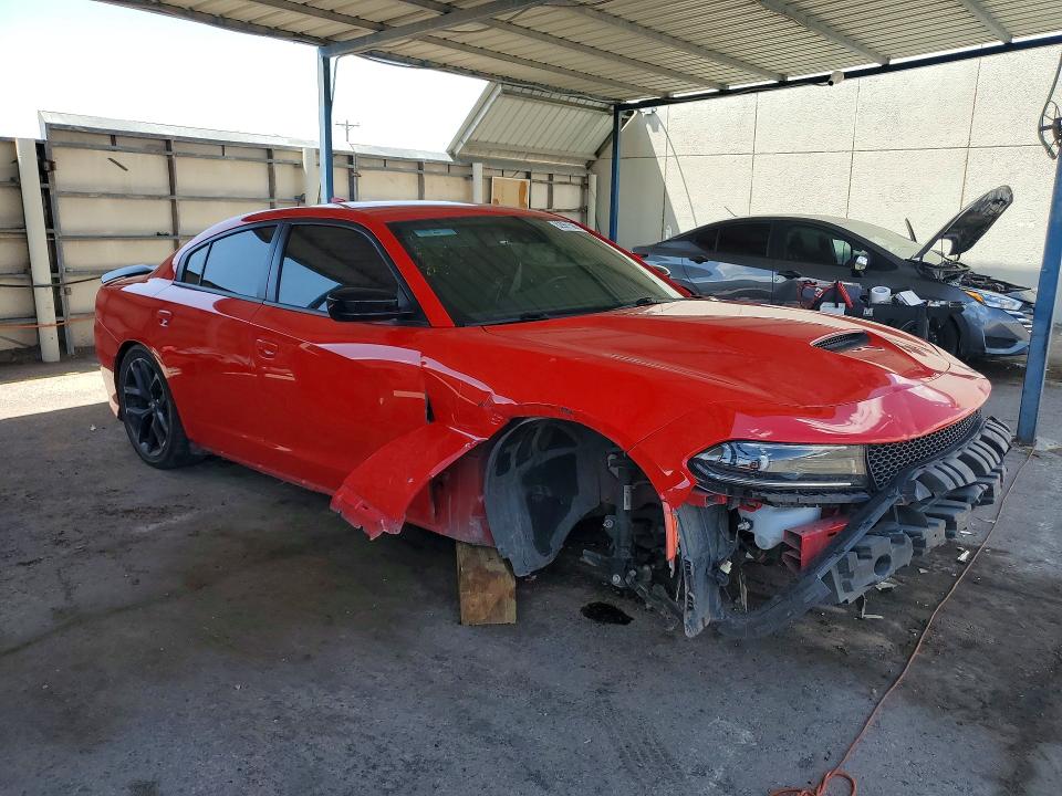 2023 Dodge Charger VIN 2C3CDXHG8PH615935 COPART salvage auction — FRONT END, Tx - Salvage Vehicle Title, sold $8,100 on 2026-08-28 (photo 4)