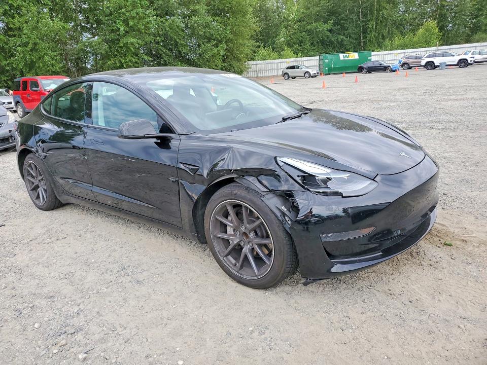 2023 Tesla Model 3 VIN 5YJ3E1EA5PF455847 COPART salvage auction — FRONT END, WA - VEHICLE CERT OF OWNERSHIP-TITL, sold $8,100 on 2026-07-27 (photo 4)