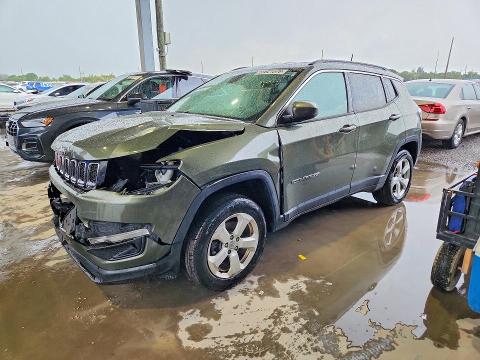 2017 Jeep Compass VIN 3C4NJDBB2HT646941 COPART salvage auction — FRONT END, Ny - Mv-907A Salvage Certificate (P), sold $425 on 2026-07-24 (photo 1)