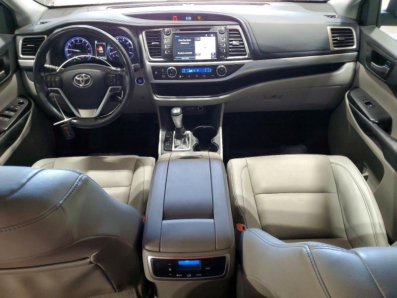 2019 Toyota Highlander VIN 5TDJZRFH0KS578756 COPART salvage auction — FRONT END, Ny - Mv-907A Salvage Certificate (P), sold $16,700 on 2026-07-22 (photo 8)