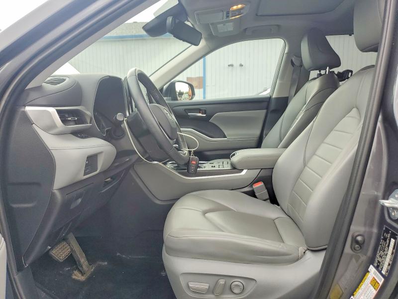 2021 Toyota Highlander VIN 5TDHZRBH9MS554267 COPART salvage auction — HAIL, Oh - Cert Of Title-Salvage, sold $225 on 2026-07-30 (photo 7)