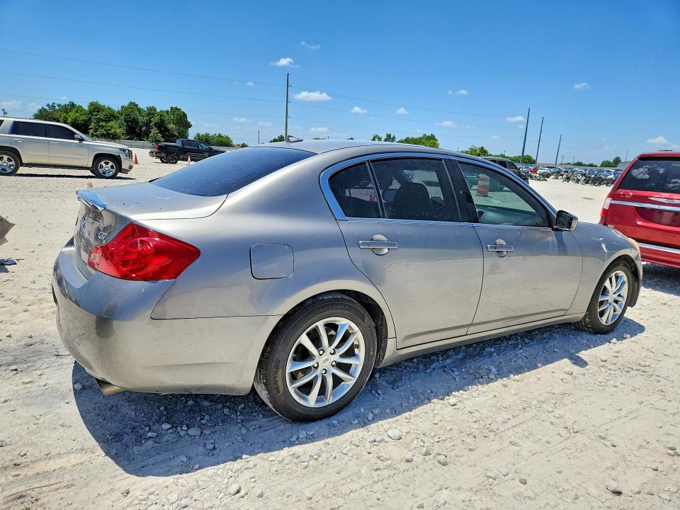 2009 Infiniti G37 VIN JNKCV61E19M310089 COPART salvage auction — FRONT END, TX - SALVAGE VEHICLE TITLE (P), sold $275 on 2026-07-16 (photo 3)
