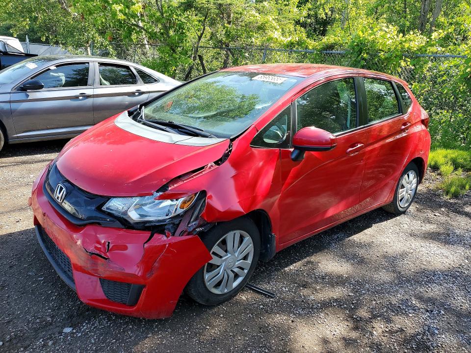 2015 Honda Fit VIN 3HGGK5H53FM112126 COPART salvage auction — FRONT END, ON - PERMIT NO BRAND - UNFIT, sold $200 on 2026-07-28 (photo 1)