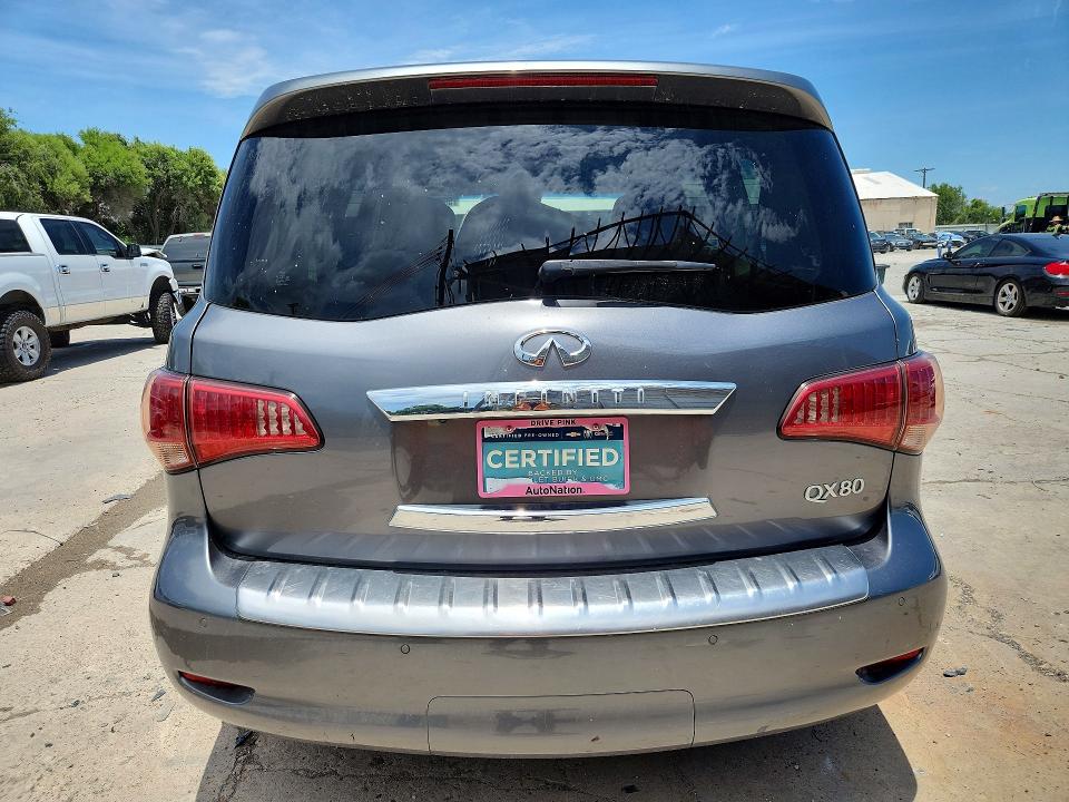 2017 Infiniti Qx80 VIN JN8AZ2NF7H9647364 COPART salvage auction — UNDERCARRIAGE, Tx - Certificate Of Title (P), sold $1,250 on 2026-07-21 (photo 6)