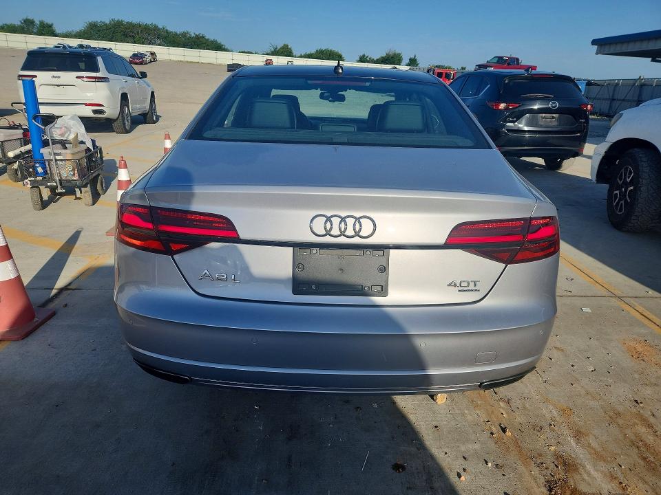 2017 Audi A8 VIN WAU43AFD0HN017644 COPART salvage auction — FRONT END, Ky - Cert Of Title-Salvage, sold $13,100 on 2026-08-06 (photo 6)